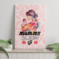 Happy Mother Day Canvas Wall Art Mommy Est 2024 - Wonder Print Shop