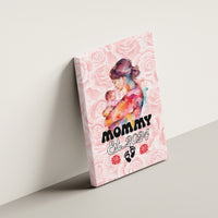 Happy Mother Day Canvas Wall Art Mommy Est 2024 - Wonder Print Shop