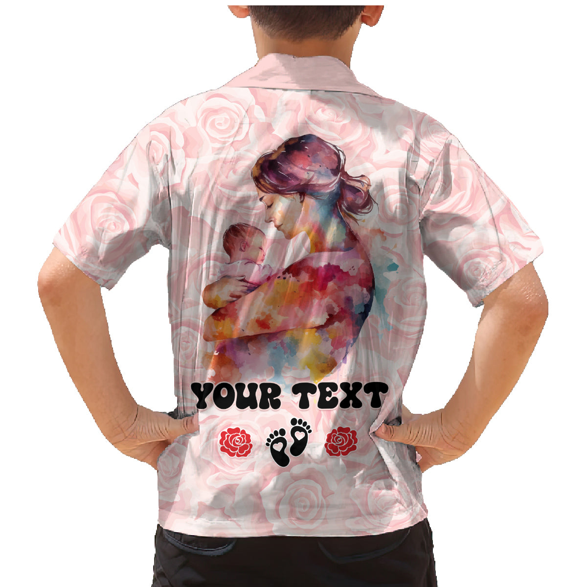 Happy Mother Day Family Matching Mermaid Dress and Hawaiian Shirt Mommy Est 2024 - Wonder Print Shop