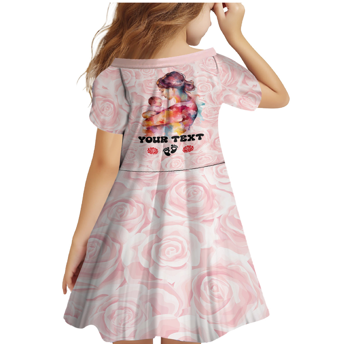 Happy Mother Day Family Matching Mermaid Dress and Hawaiian Shirt Mommy Est 2024 - Wonder Print Shop