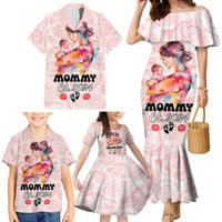 Happy Mother Day Family Matching Mermaid Dress and Hawaiian Shirt Mommy Est 2024 - Wonder Print Shop