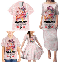 Happy Mother Day Family Matching Puletasi and Hawaiian Shirt Mommy Est 2024 - Wonder Print Shop