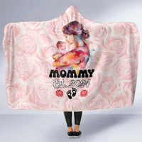 Happy Mother Day Hooded Blanket Mommy Est 2024