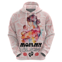 Happy Mother Day Hoodie Mommy Est 2024 - Wonder Print Shop