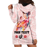 Happy Mother Day Hoodie Dress Mommy Est 2024 - Wonder Print Shop