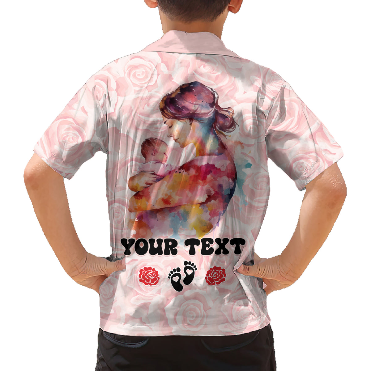 Happy Mother Day Kid Hawaiian Shirt Mommy Est 2024 - Wonder Print Shop