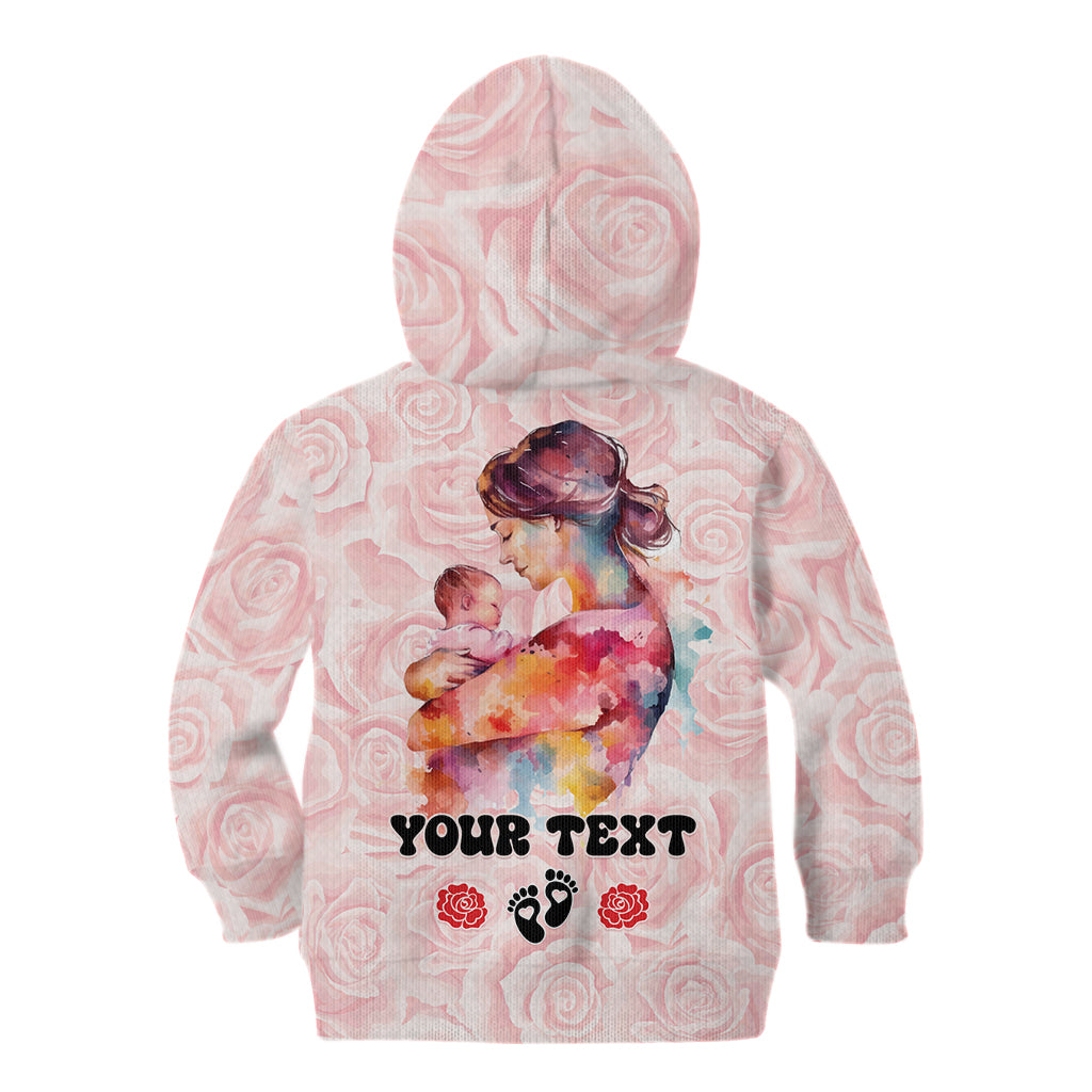 Happy Mother Day Kid Hoodie Mommy Est 2024 - Wonder Print Shop