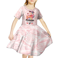 Happy Mother Day Kid Short Sleeve Dress Mommy Est 2024 - Wonder Print Shop