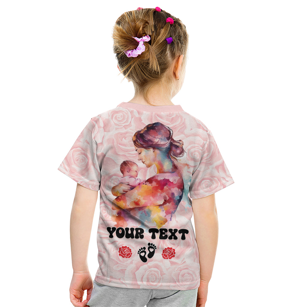 Happy Mother Day Kid T Shirt Mommy Est 2024 - Wonder Print Shop