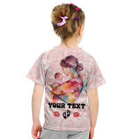 Happy Mother Day Kid T Shirt Mommy Est 2024 - Wonder Print Shop