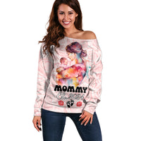 Happy Mother Day Off Shoulder Sweater Mommy Est 2024 - Wonder Print Shop