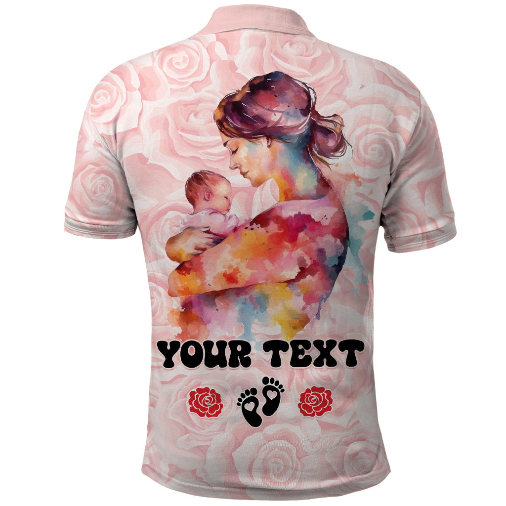 Happy Mother Day Polo Shirt Mommy Est 2024 - Wonder Print Shop