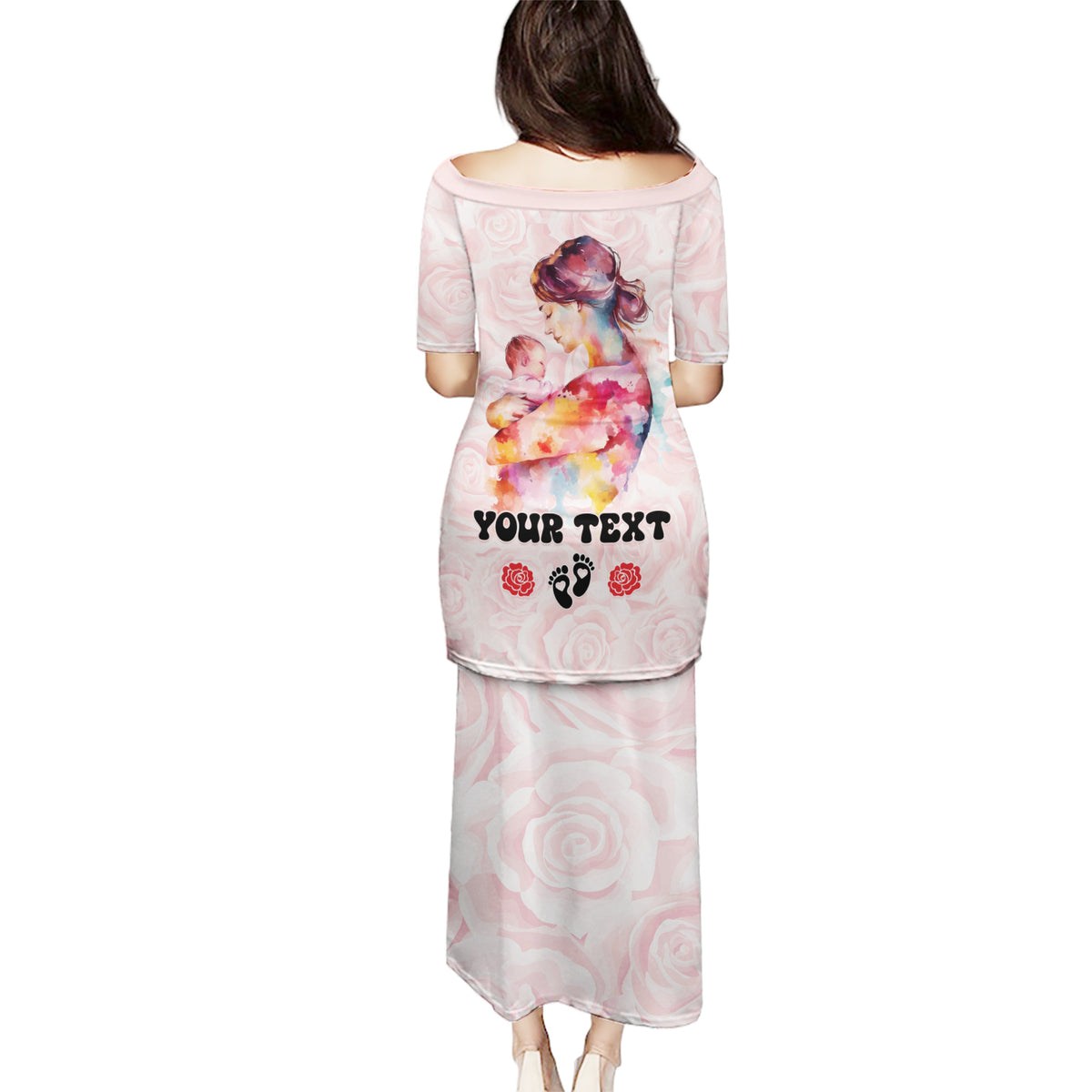 Happy Mother Day Puletasi Mommy Est 2024 - Wonder Print Shop