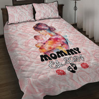 Happy Mother Day Quilt Bed Set Mommy Est 2024 - Wonder Print Shop