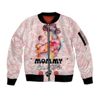 Happy Mother Day Sleeve Zip Bomber Jacket Mommy Est 2024 - Wonder Print Shop