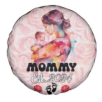 Happy Mother Day Spare Tire Cover Mommy Est 2024 - Wonder Print Shop