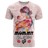 Happy Mother Day T Shirt Mommy Est 2024 - Wonder Print Shop