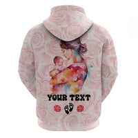 Happy Mother Day Zip Hoodie Mommy Est 2024 - Wonder Print Shop
