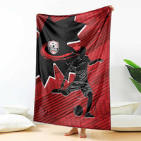 Canada Soccer Blanket Maple Leaf Together We Rise