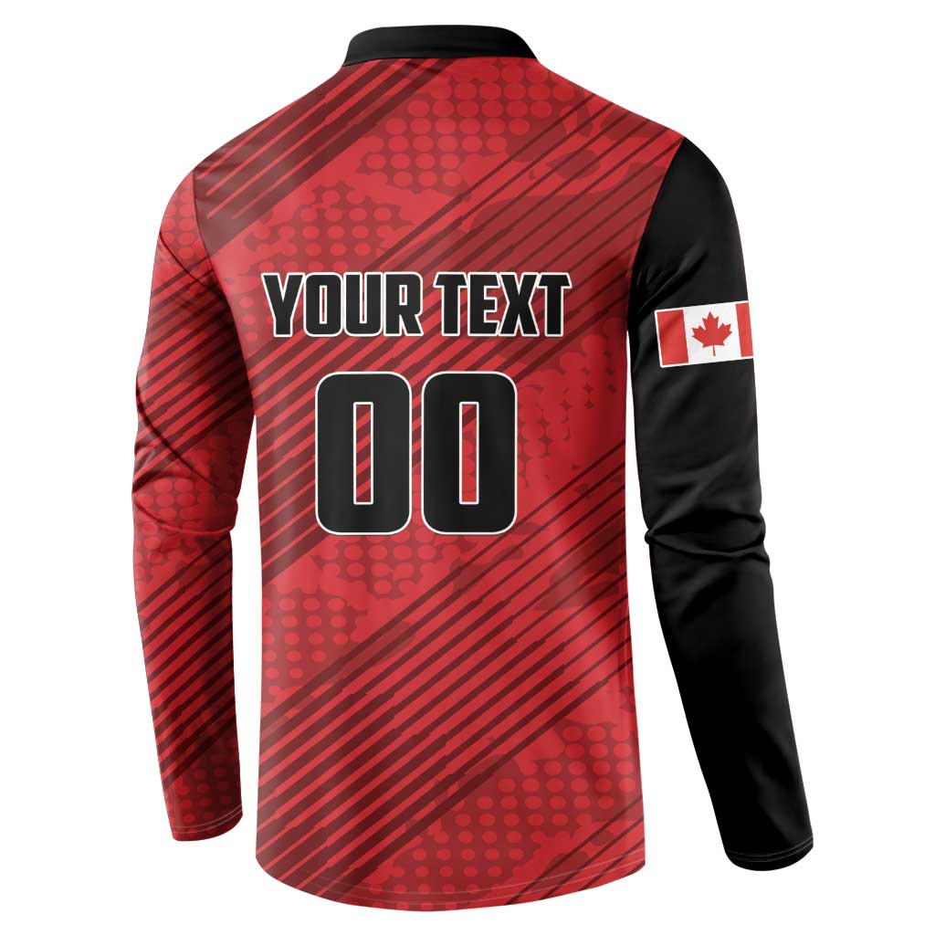 Custom Canada Soccer Button Sweatshirt Maple Leaf Together We Rise