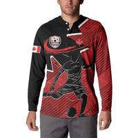 Custom Canada Soccer Button Sweatshirt Maple Leaf Together We Rise