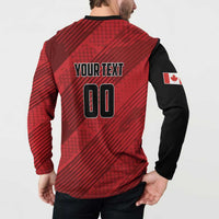 Custom Canada Soccer Button Sweatshirt Maple Leaf Together We Rise