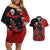 Custom Canada Soccer Couples Matching Off Shoulder Short Dress and Hawaiian Shirt Maple Leaf Together We Rise
