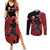 Custom Canada Soccer Couples Matching Summer Maxi Dress and Long Sleeve Button Shirt Maple Leaf Together We Rise
