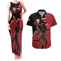 Custom Canada Soccer Couples Matching Tank Maxi Dress and Hawaiian Shirt Maple Leaf Together We Rise