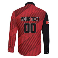 Custom Canada Soccer Family Matching Long Sleeve Bodycon Dress and Hawaiian Shirt Maple Leaf Together We Rise