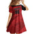 Custom Canada Soccer Family Matching Off The Shoulder Long Sleeve Dress and Hawaiian Shirt Maple Leaf Together We Rise