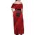 Custom Canada Soccer Family Matching Off Shoulder Maxi Dress and Hawaiian Shirt Maple Leaf Together We Rise