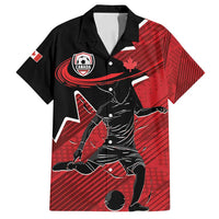 Custom Canada Soccer Family Matching Off Shoulder Short Dress and Hawaiian Shirt Maple Leaf Together We Rise