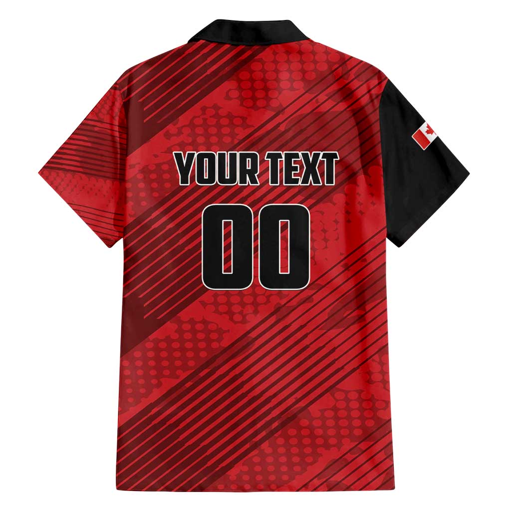 Custom Canada Soccer Family Matching Off Shoulder Short Dress and Hawaiian Shirt Maple Leaf Together We Rise