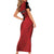 Custom Canada Soccer Family Matching Short Sleeve Bodycon Dress and Hawaiian Shirt Maple Leaf Together We Rise