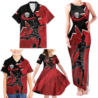 Custom Canada Soccer Family Matching Tank Maxi Dress and Hawaiian Shirt Maple Leaf Together We Rise