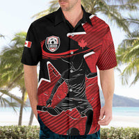 Custom Canada Soccer Hawaiian Shirt Maple Leaf Together We Rise
