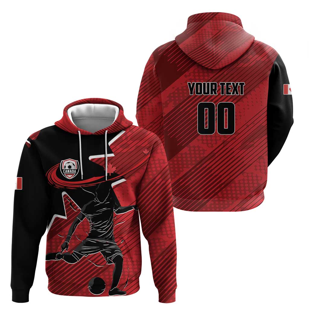 Custom Canada Soccer Hoodie Maple Leaf Together We Rise
