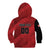 Custom Canada Soccer Kid Hoodie Maple Leaf Together We Rise