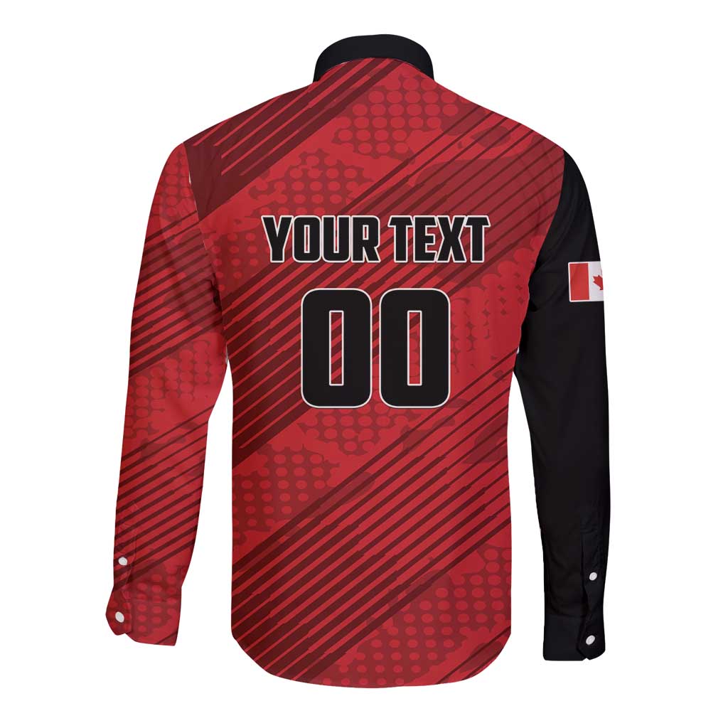 Custom Canada Soccer Long Sleeve Button Shirt Maple Leaf Together We Rise