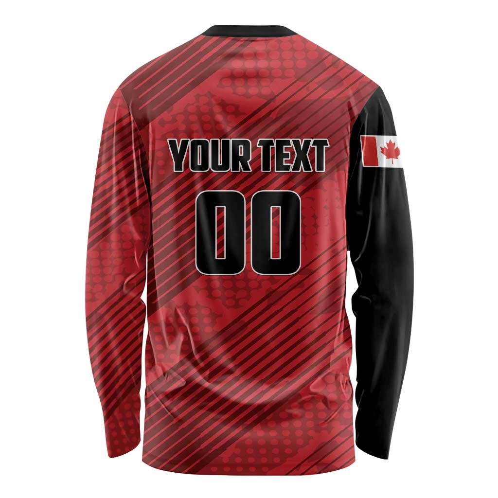 Custom Canada Soccer Long Sleeve Shirt Maple Leaf Together We Rise