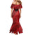 Custom Canada Soccer Mermaid Dress Maple Leaf Together We Rise