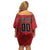 Custom Canada Soccer Off Shoulder Short Dress Maple Leaf Together We Rise