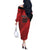 Custom Canada Soccer Off The Shoulder Long Sleeve Dress Maple Leaf Together We Rise