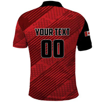 Custom Canada Soccer Polo Shirt Maple Leaf Together We Rise