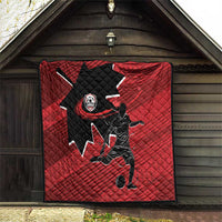 Canada Soccer Quilt Maple Leaf Together We Rise