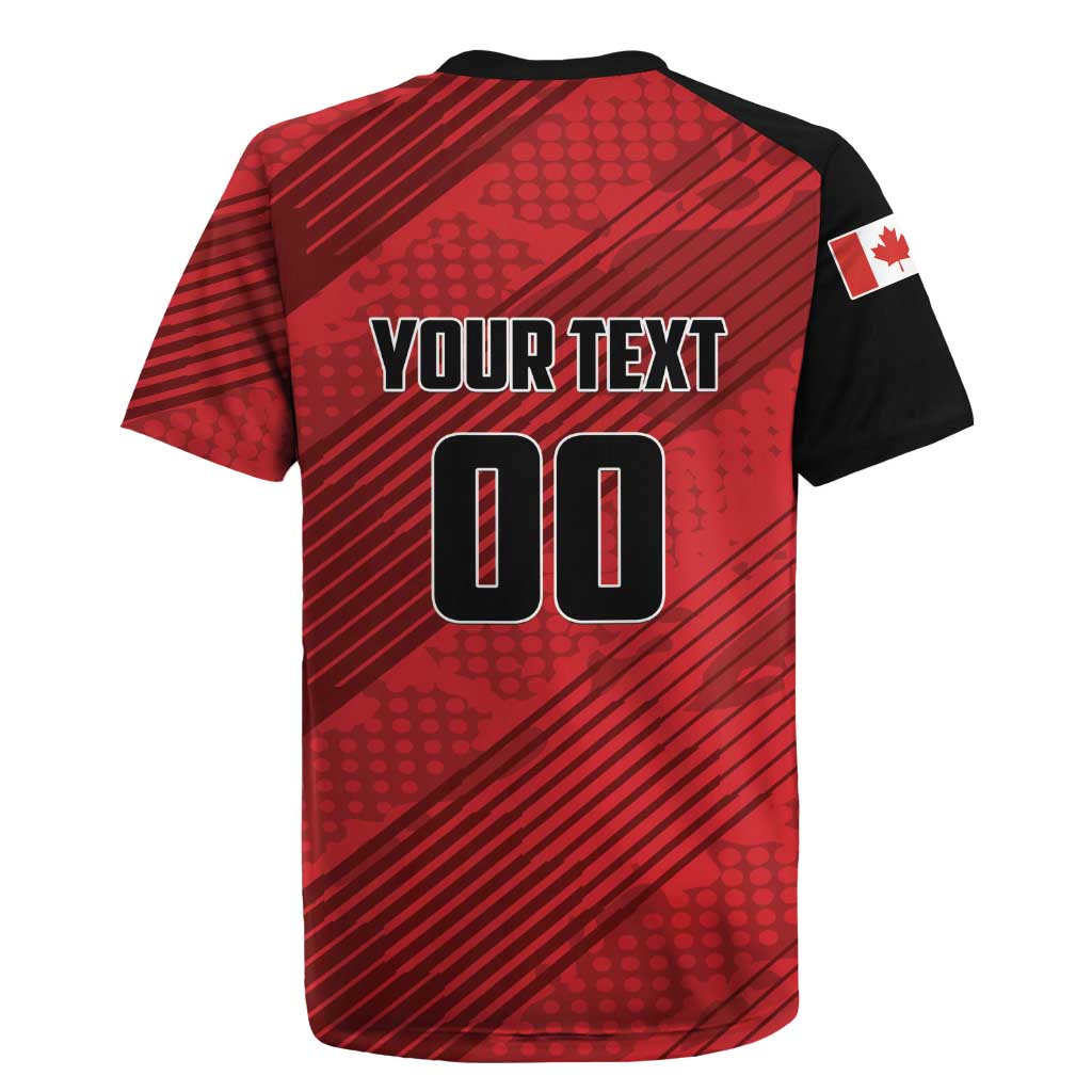Custom Canada Soccer Rugby Jersey Maple Leaf Together We Rise