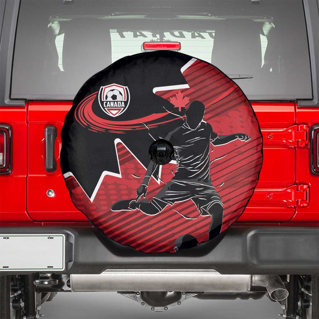 Canada Soccer Spare Tire Cover Maple Leaf Together We Rise