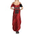 Custom Canada Soccer Summer Maxi Dress Maple Leaf Together We Rise