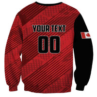 Custom Canada Soccer Sweatshirt Maple Leaf Together We Rise